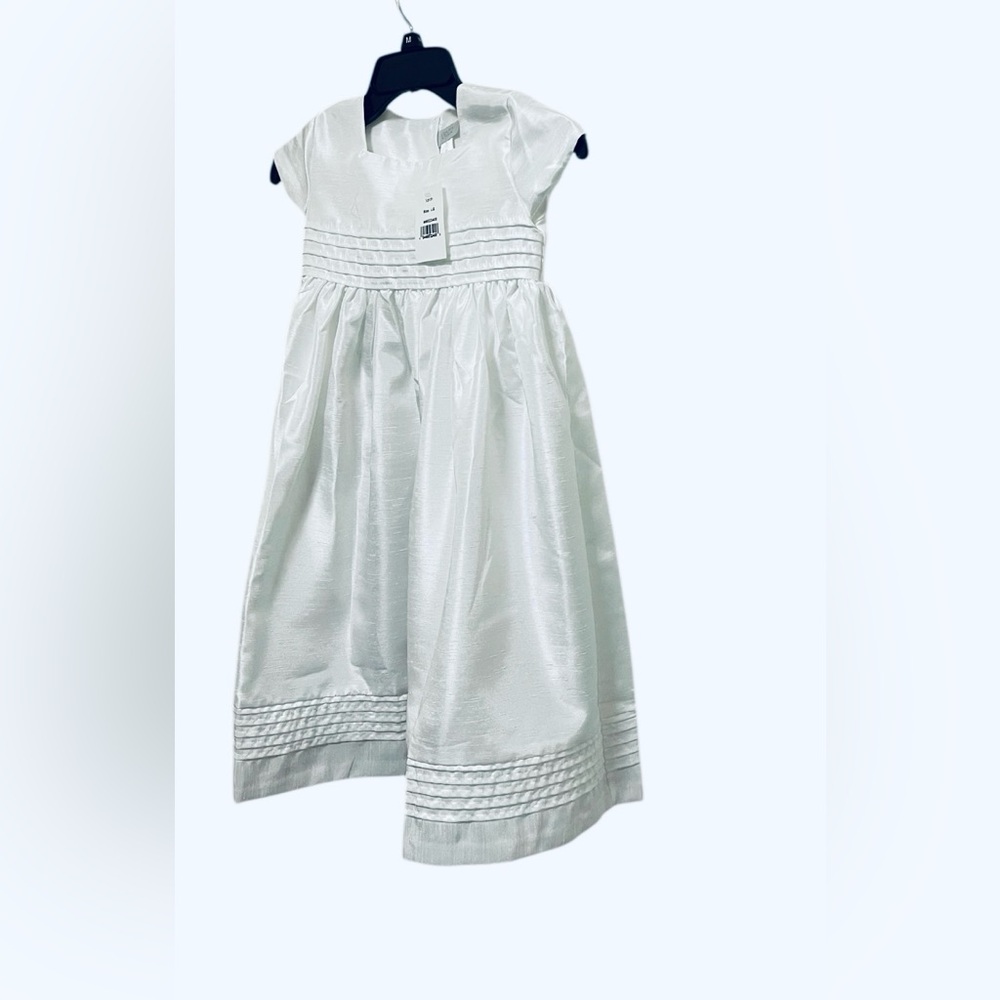 AMBER SARAH WHITE GOWN DRESS BABY  GIRL CHRISTENING BAPTISM CEREMONIES SZ LARGE